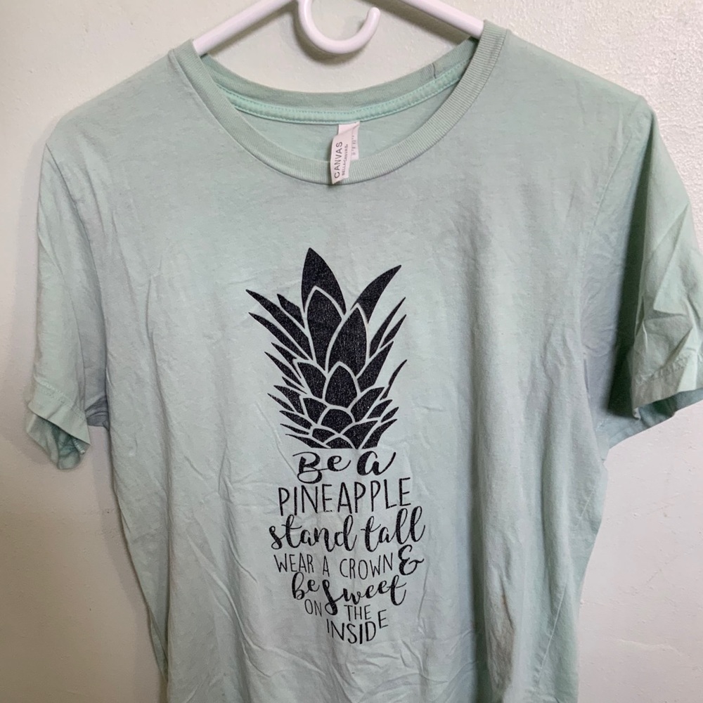 Teal pineapple shirt